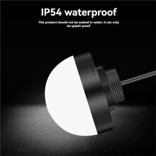 RS485 Machine Tool Light 12-24V Control Light Seven-Color Warning Light LED Signal Light Semi-Circular 70mm with Stand