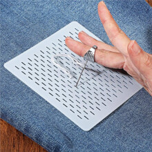Kit de 28 Pochoirs en Plastique, Gabarits Géométriques pour Broderie, Dessin de Lignes, Couture et Quilting à la Main