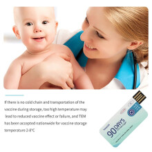 USB Temperature Logger TempU05 90 Days Disposable Temp Recorder PDF Report Temp Monitor for Cold-Chain Warehouse