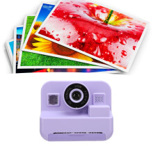 Cámara de impresión instantánea 12 MP 2,4 pulgadas morada 32 GB