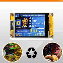 NMMiner NerdMiner Hashrate 852KH/S Miner Geüpgradede ESP32 2,8 Inch Display Crypto Solo Loterij Bitcoin met Standaard