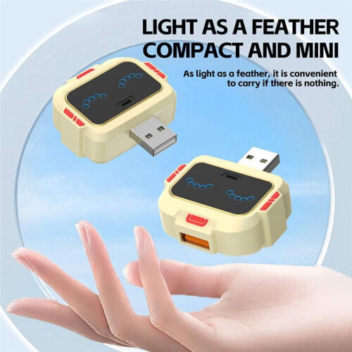 Intelligent USB Voice Converter Socket Lights English Voice Control Socket Expansion Dock Station USB Interface Extender 2