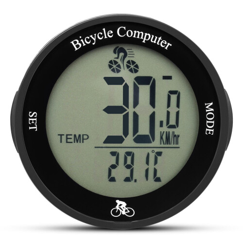 Speed Meter,Computer Waterproof Functional Bike Computer LCD Screen Mountain Functional LCD Screen Wireless BUZHI mewmewcat 2