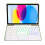 Capa com teclado compatível com Samsung Galaxy Tab S9FE de 10,9 polegadas, teclado sem fio retroiluminado destacável com touchpad 4