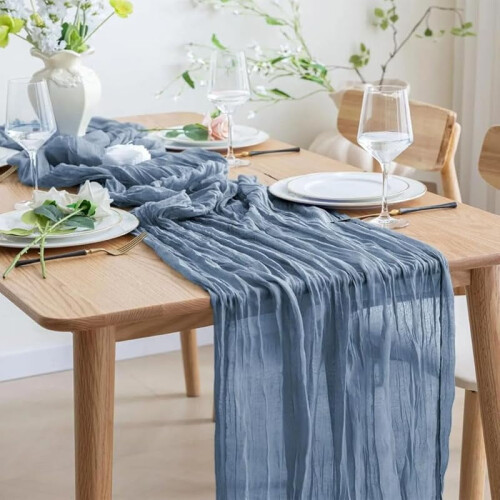Terracotta Cheesecloth Table Runner 35 x 120 in (6 Pack) 1