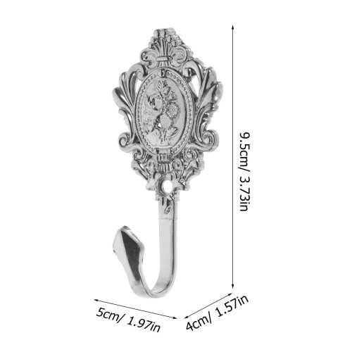 WHAMVOX Zinc Alloy Wall Hook Holdback 2 pcs Black 1