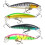 Köder, Süßwasserköder, Barschköder, Flachwasser-Crankbait-Köder, Barschköder, Crappie-Köder, Qisuo-Köder, Köderset, Salzwasserköder, 6