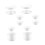 Plast tekanne sett hvitt PP2Sets 3