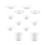 Plast tekanne sett hvitt PP2Sets 6