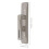 Dörrknopp Inomhus Beige Satin Nickel Rektangulär 1 st 2