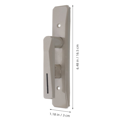 Dörrknopp Inomhus Beige Satin Nickel Rektangulär 1 st 1