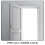 Dörrknopp Inomhus Beige Satin Nickel Rektangulär 1 st 7