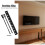Suporte de parede universal para TV, ideal para quarto. 6