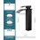 Matte Black Vessel Sink Faucet Tall Waterfall Single Handle 3