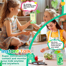 Walkie Talkies voor Kinderen Instant Talker Dinosaurus Siliconen Hoesje Chatmodus Praat, Hoor Tegelijkertijd voor Kinderen Thuis Buiten