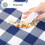 Waterproof Gingham Tablecloth with Flannel Back 52x70 in 4