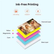 10pcs Sticker Papers 2x3 Inches for HPRT MT53 Z1 Original Photo Paper Photo Color Printer Machine Adhecive Photo Paper