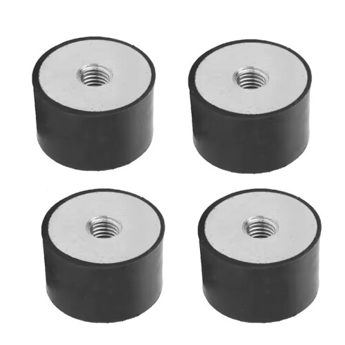 4pcs Rubber Buffer  Air Compressor Silent Block Vibration Damper Anti-Vibration Pad DD30x20mm M8 2
