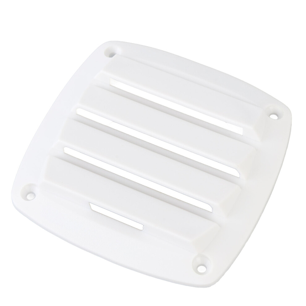 4 Inch Plastic Rv Air Vent Louver, Weather Resistant, White 6951384774312