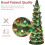 ACDANC Retro-Keramik-LED-Weihnachtsbaum, 25 cm 2