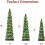ACDANC Retro-Keramik-LED-Weihnachtsbaum, 25 cm 6