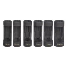 Set met Dopsleutels voor Veerpootmoeren 16/18/19/21/22/24 mm met 12-Punts 1/2" Aandrijving voor Eenvoudige Demontage van de Ophanging