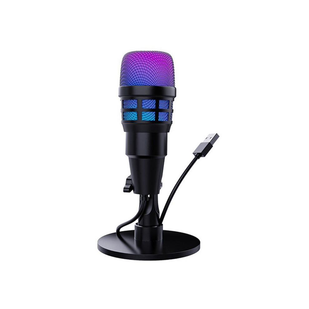 Usb Condenser Microphone With Rgb For Gaming, Podcasting, Streaming, Laptop Recording, Plug And Pc Microphone 4711494774495