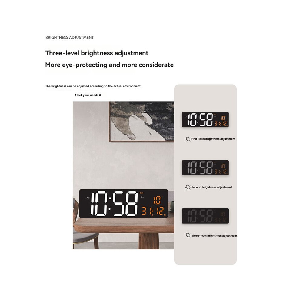 16.5'' Large Digital Wall Clock Led /Alarm/Timer Function/Emperature Display Digital Clock Electronic Watch B 4711779440879