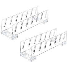 Baseball Cap Organizer, 2-Pack Acrylic Cap Rack, Easy to Assemble, Suitable for Displaying and Organizing Hats Bedrooms