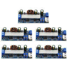 5Pcs Step Boost Converter 2-24v to 3-30v 4A 80w CC CV Power Module Adjustable Regulated Power Supply