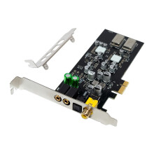 CM108AH Scheda Audio Interna PCIe X1 In Fibra Ottica Coassiale Digitale HiFi Scheda Audio Senza Driver