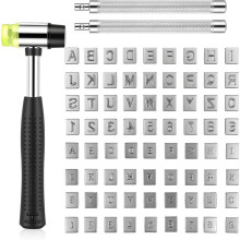 75 Pcs Leather Stamping Tools, Leather Carving Tools, Leathers Stamps for Leathers Working, Leathercraft Stamping Tool