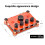 P14 4-Channel Headphone Amplifier DC12V Studio Headphone Distributor 3.5mm Stereo 19 DB Gain AU Plug 5