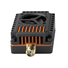 Transmissor de Áudio e Vídeo FPV 7.2G 3W VTX 64CH 7V-36V 2-8S com Dissipador de Calor e Ventoinha para Drones FPV RC de Longo Alcance