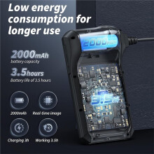 Endoscope Camera with Light,Inspection Borescope Camera with 4.3" IPS Screen,Semi-Rigid Cord Bore Scope, IP67 Waterproof