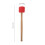 FRCOLOR drum mallets wood handle red 2 pcs 5