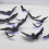 Adesivos de morcego de Halloween em PVC com efeito flash e luz noturna LED 3D. 6