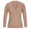 Women's V-neck solid brown pullover sweater XXL 7