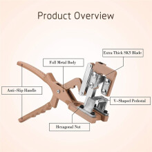 Grafting Machine V-Cut Grafting Tool for Large Branches Full Metal Body with SK5 Blade Ideal for Fruit Tree Grafting
