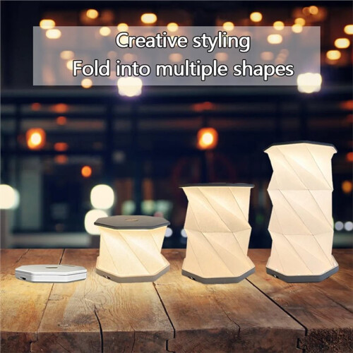 Rotating Night Light: Foldable Atmosphere Light for Bedroom, Bedhead, and Book Reading