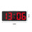 Digital Alarm Clock Simples LED Large Digital Display Fashion Alarm Clock Fully Functional Desktop Bedside Study Kitchen Clock Black Frame, Red 2