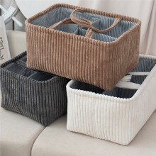 Bag Storage Basket Basket Diaper Wet Storage Bag Grid Storage Fabric Large Capacity Diaper Bag White