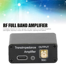 10KHz-180MHz Low Noise Signal Amplifier, RF Full Band Amplifier Low Impedance Converter for Radios
