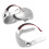 Adjustable Elite  Strap for Meta  Quest 2 VR Soft Silicone Support Comfortable Enhanced VR Accessories White 2