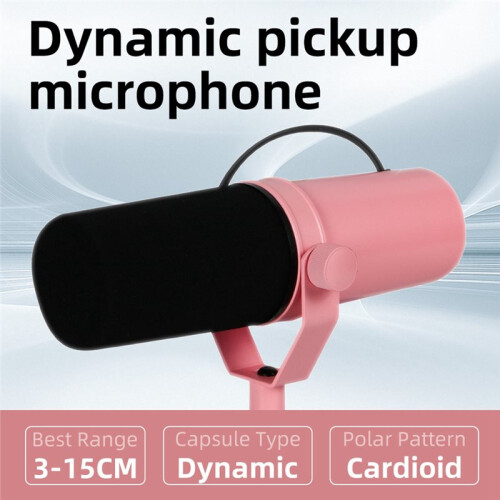 SM7B Microphone Wired Dynamic Pickup Microphone Podcast Studio Mic for Live Stage Recording Podcasting Microphone 2
