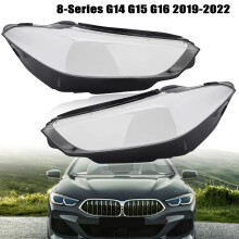 Front Headlight Transparent Cover Lampshade for 8 Series G15 2019-2022 HeadLamp Glass Lens Replacement Shell Left