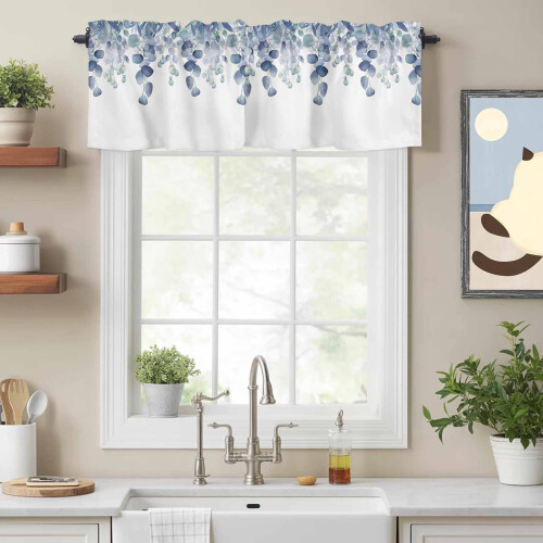 Vesiväri Botanical Leaf Valance 54x18 tuumaa Vavantasku 1