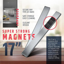 Professionell Magnetisk Knivremsa Rostfritt Stål Magnetisk Knivhållare Köksbar 30 cm