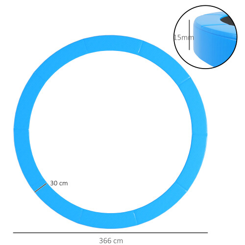Homcom HOMCOM 12ft Trampoline Accessories Pad Surround Pad Replacement 2