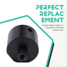 Für Starlink -Stativadapter 2025 mit 1/4"-20- und 3/8"-16-Gewinde für -für Starlink-Rohradapter und Flachmontage, Schwarz